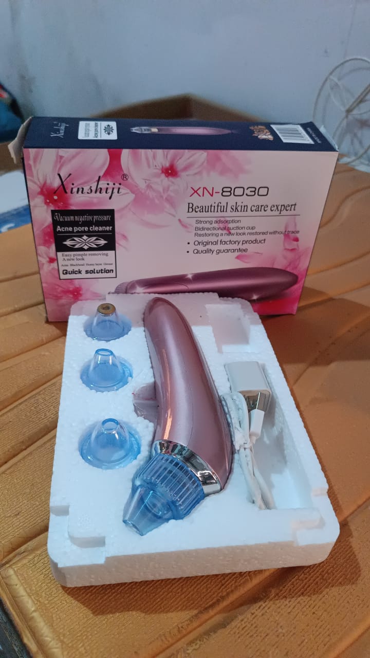 Vacuum Suction Tool with 4 Suction Head for Men and Women (Multi-Color / 1 Set) (USB & Adapter Included)