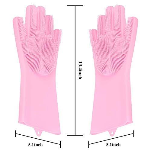 Silicone scrub gloves for cleaning dishes