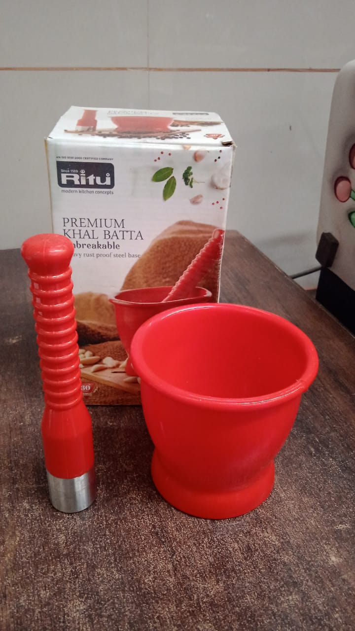 Ritu Heavy Duty Unbreakable Plastic Khal Batta Set (2 Pcs Set)