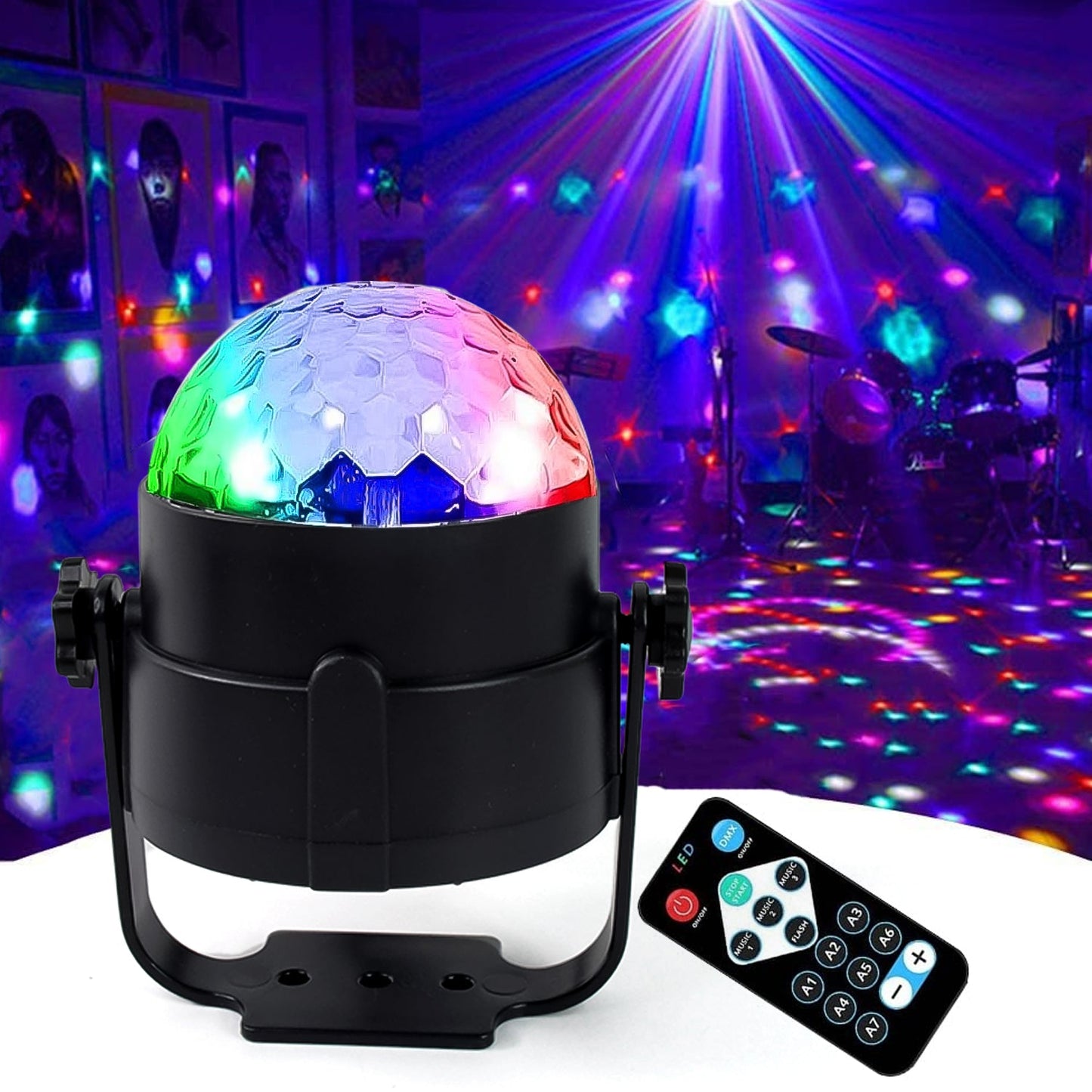 Party Lights, DJ Stage Light Disco Ball Light USB Charging Party Stage Lamp Party Light for Home Bar Car Wedding Holiday Party, Party Gift Kids Birthday