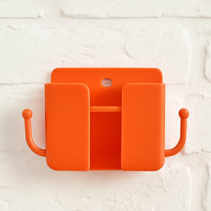Orange Plastic Wallmount Phone Holder 