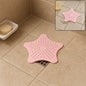 Baby Pink Star-Shaped Silicone Sink Hair Catcher & Drain Strainer
