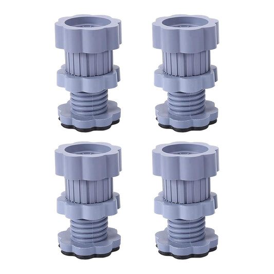 Adjustable Anti-Vibration Washing Machine Support Stand – Non-Slip PVC Lifting Stand (4 Pc Set)