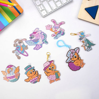 Cartoon Painting Keychain Craft Kit