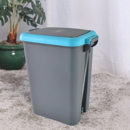 Apex Plastic Push N Pedal Dust Bin | Hands-Free Operation, Compact Design 6.5 Liters (1 Pc / Mix Color)
