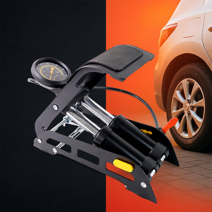Portable High Pressure Foot Air Pump Compressor for Car and Bike