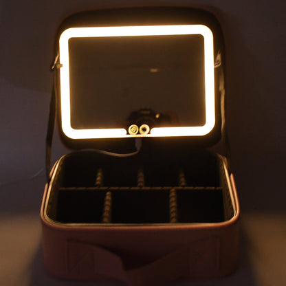 Premium LED Light Makeup Organizer Box