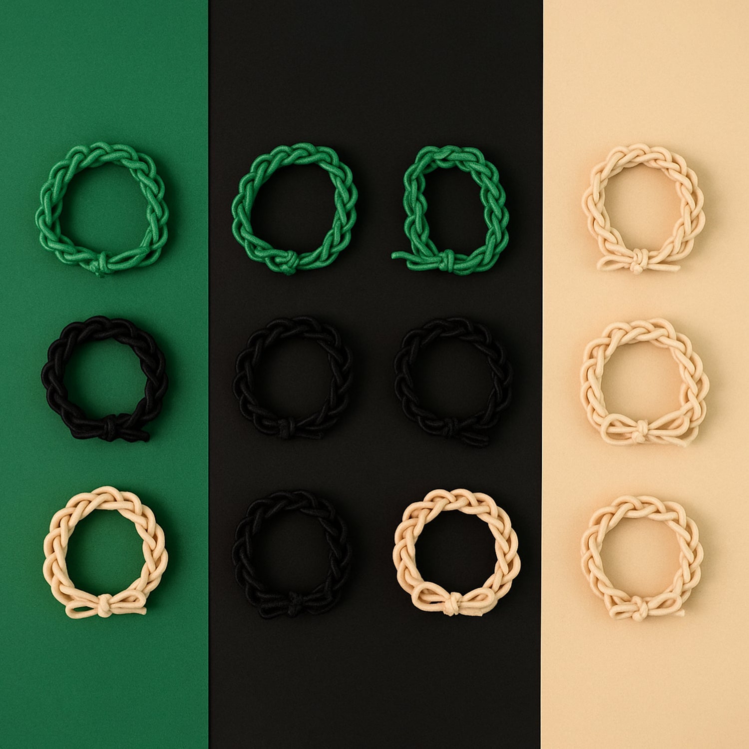 Braided Hair Tie Set