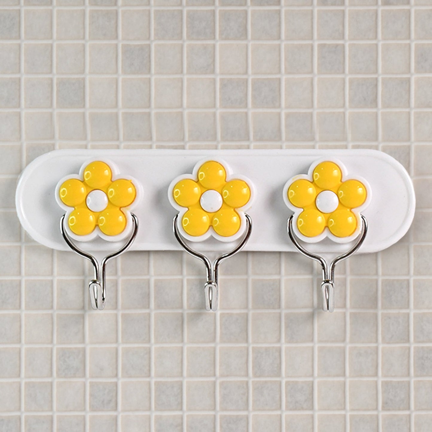 Multipurpose Strong & Hook Self-Adhesive hooks for wall Heavy Plastic Hook  (1 Pc)