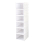 6-Layer Stackable Foldable Storage Organizer Cart for Clothes, Kitchen, Closet & Bathroom