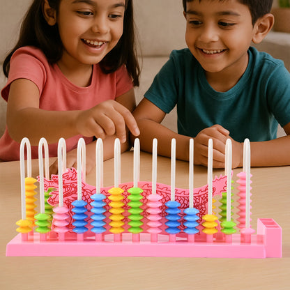 Abacus 13 Rods Counting Abacuses Toy Bead Educational Tools (1 Set / Mix Color)