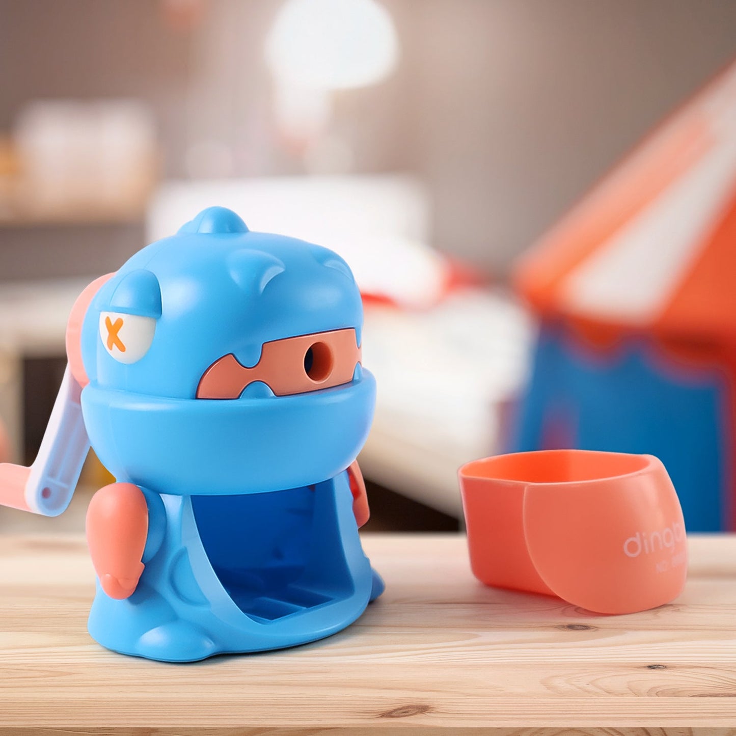 Sharpener for Pencil with Removable Tray Hardiness Steel Cutter, Kids Teddy Shaped Pencil Sharpener Machine, Birthday Return Gift Stationary Gifts