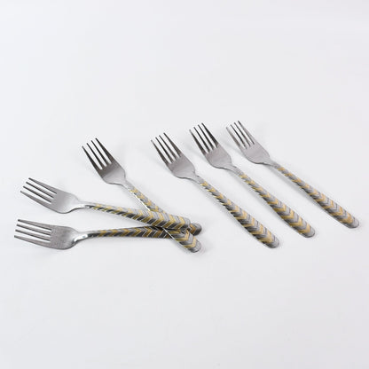 Elegant Stainless Steel Fork (6 Pcs Set)