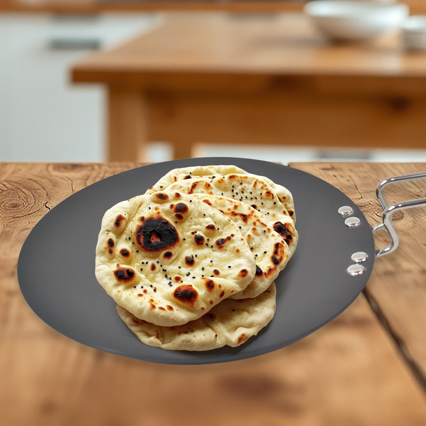 Multi Purpose Aluminium Rays Roti Tawa (10 Inch / 3 MM / 1-Year warranty,  ISI Number :- 2347, BIS Number :- CM/L -7600164310