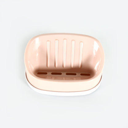 Soap Container, Soap Box Household Kitchen and Bathroom Can Use PP Material Drain Box Double Soap Dish, for Bathroom Shower Home Outdoor Camping ,Sabudani (1 Pc)