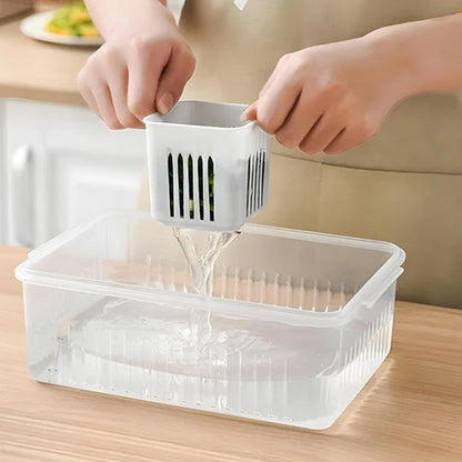 Fridge Storage Box – Freezer & Kitchen Organizer for Vegetables & Food (1 Pc)
