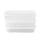 Plastic Square Lunch Box, Kitchen Containers Set (3 Pcs Set)