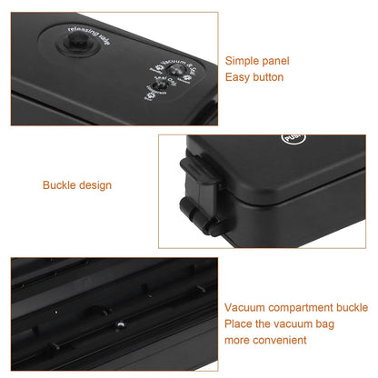 Vacuum Sealer Machine with 10 Bags, Automatic Hands-Free, Smart Food Preservation (1 Set)