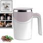 Stirring Coffee Mug | Magnetic Stirring Coffee Cup | Stainless Steel Mug for Milk | Travel Mixing Cup | Self Stirring Coffee Mug, Suitable for Coffee / Milk / Hot Chocolat | Battery Operated ( Battery Not Included)