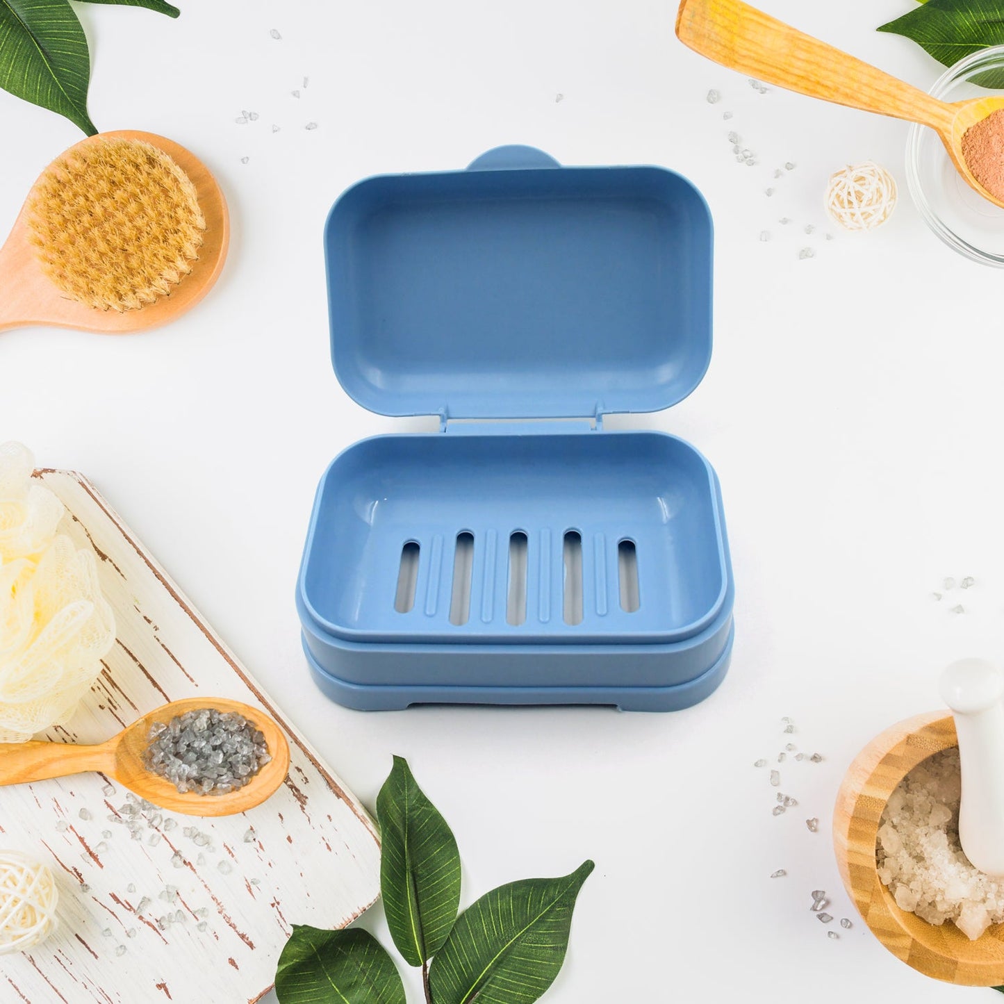 Soap Dish with Drain Soap Holder, Soap Saver Easy Cleaning, Soap Tray for Shower Bathroom Kitchen ,Sabudani (1 Pc)