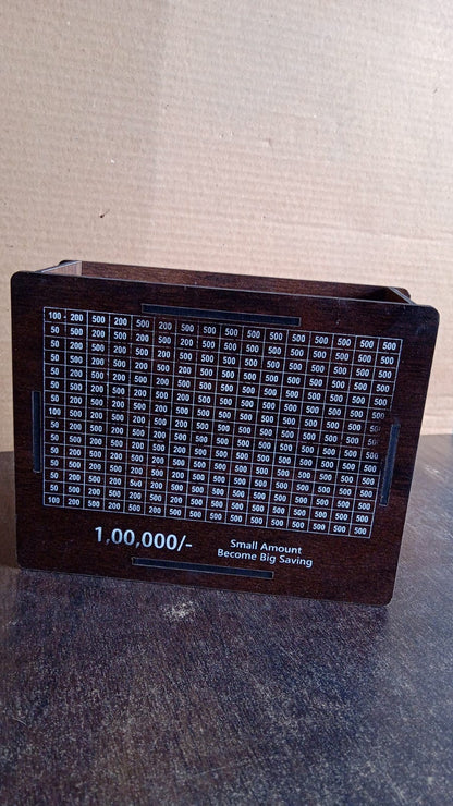 Wooden Money / Piggy Bank, Money Box (1 Pc / Pen Not Included)