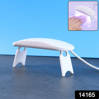 Mini Portable Uv Led Nail Lamp For Gel Nail Polish Curing (1 Pc)