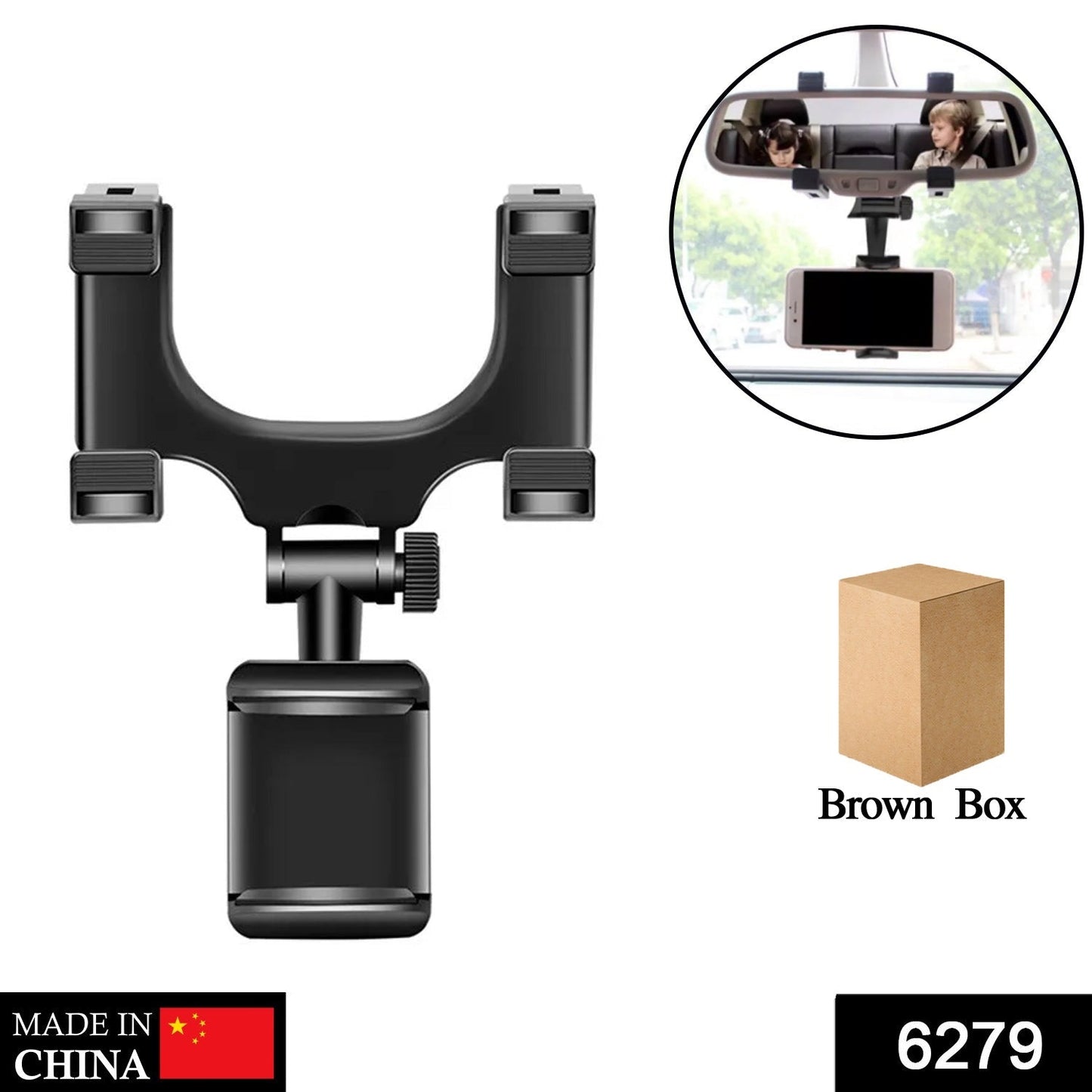 Rear View Mobile Holder Universal Vehicle Rear View Mirror Mobile phone Mount Stand